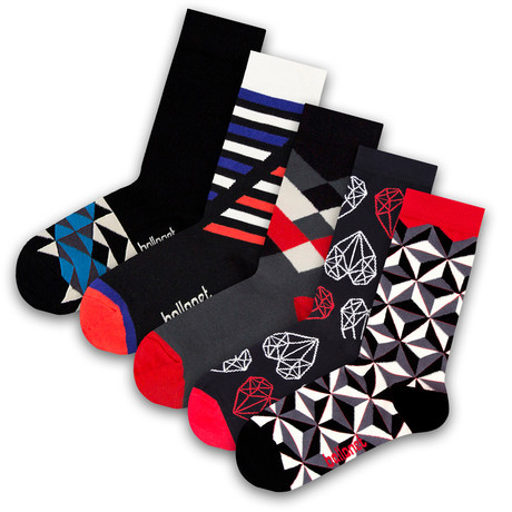 Unisex Socks // Black Socks // 5 Pack (US: 6-9)