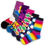 Unisex Socks // Spring Socks // 5 Pack (US: 6-9)