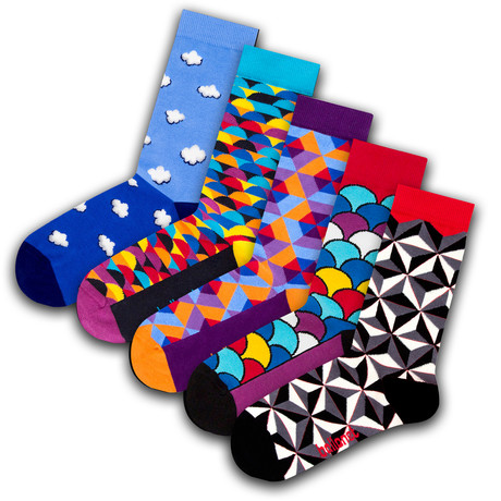 Unisex Socks // Hive Socks // 5 Pack (US: 6-9)