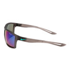 Men's Sunglasses // Gunsmoke + Multicolor Mirror