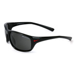 Men's Adrenaline Sunglasses // Black + Gray