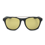 Men's Sunglasses // Matte Black + Amber