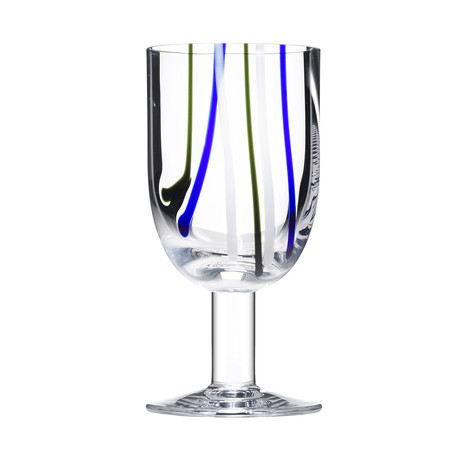 Kosta Boda // Contrast Wine Glass (Multicolor)