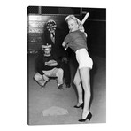 Marilyn Monroe At The Plate In Black Heels // Radio Days