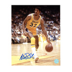 Magic Johnson // Autographed Showtime Basketball Photo