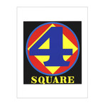 Robert Indiana // Polygon: Square (Number Four) // 1997 Serigraph