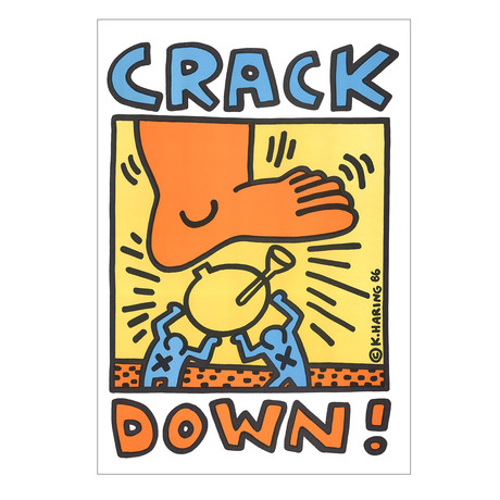 Keith Haring // Crack Down // 1986 Lithograph