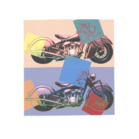 Harley Davidson x2 // Friedbert Renbaum // 1994 Serigraph