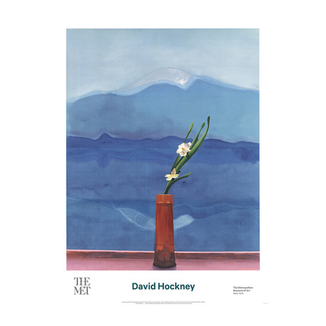 David Hockney // Mount Fuji and Flowers // David Hockney // 2016 Offset Lithograph
