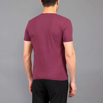 Connor Zip Shirt // Claret Red (S)