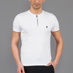 Trent Zip Shirt // White (2XL)