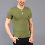 Tyson Zip Shirt // Khaki (XL)
