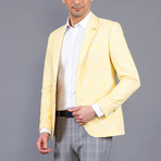Pin Striped Jacket // Yellow (Euro: 56)