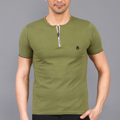 Tyson Zip Shirt // Khaki (S)