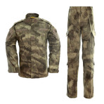 Jacket + Trousers Set // Dark Army Green + Khaki (S)