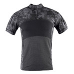 T-Shirt // Black + Snake Print (XL)