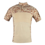 T-Shirt // Light Brown + Camouflage Print (3XL)