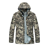 Jacket // Gray + Camouflage Print (XL)