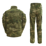 Jacket + Trousers Set // Green + Camouflage Print (XS)