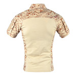 T-Shirt // Light Brown + Camouflage Print (M)