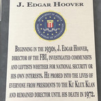 J. Edgar Hoover // Signed "Hippies & Communists" FBI Letter Collage