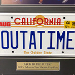 Back to the Future // DeLorean License Plate Collage