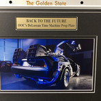 Back to the Future // DeLorean License Plate Collage