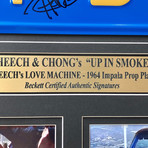Cheech & Chong // Signed "MUF DVR" Movie Car License Plate Collage