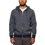 Mavrick Full Zip Sweatshirt // Navy (XL)