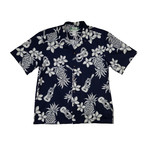 Ukulele Button Up Shirts // Navy (Small)