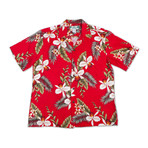 Hawaiian Orchid Shirt // Red (Small)