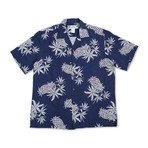 Pineapple Map Shirt // Navy (Small)
