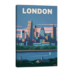 London Skyline // IdeaStorm Studios (26"W x 40"H x 1.5"D)