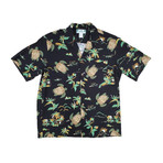 Turtles Button Up Shirts // Black (Small)