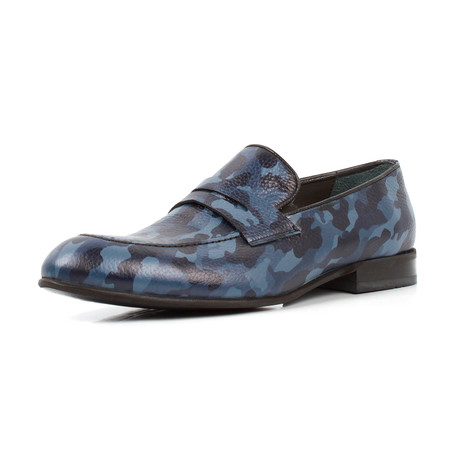 Camo Dress Shoe // Blue (Euro: 38)