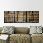Panoramic Forest // Natural Pine Wood (30"W x 10"H x 1.5"D)