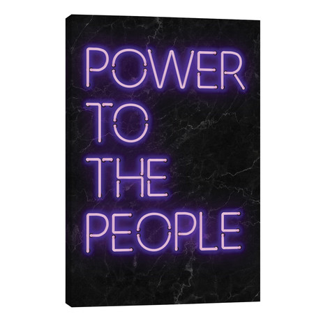 Power To The People // Ink & Drop (26"W x 40"H x 1.5"D)