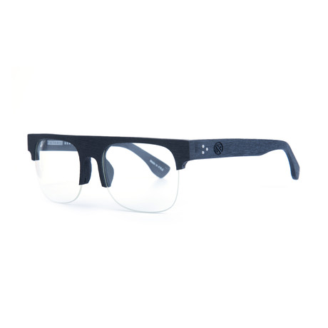 Filtrate Eyewear // Broadway Sunglasses // Black Grain + Clear
