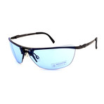 Unisex TR09-21-11 Jekyll Sunglasses // Glossy Gunmetal + Blue