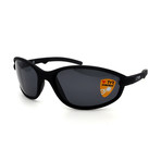 Unisex TR25-01-02 Reef Polarized Sunglasses // Matte Black + Smoke