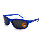 Unisex TR23-31-02 Sunset Polarized Sunglasses // Clear Blue + Smoke