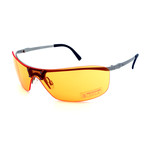 Unisex TR08-22-05 Ventura Sunglasses // Matte Silver + Orange