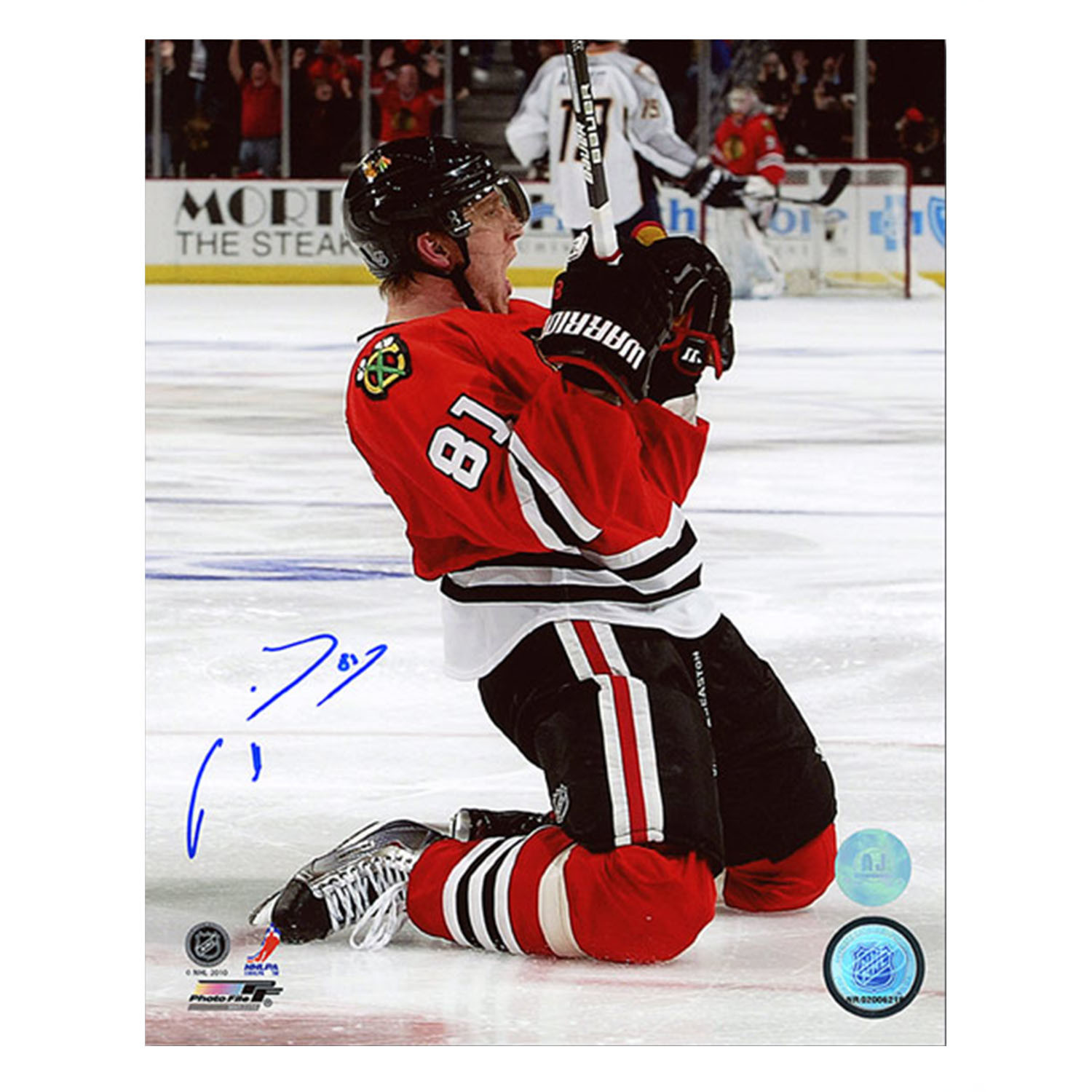 Marian Hossa Autographed and Framed Chicago Blackhawks Jersey