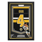 Bobby Orr // Boston Bruins Arena Banner // Limited Edition Autographed Display