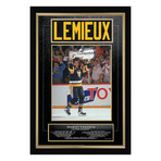 Mario Lemieux // Pittsburgh Penguins // Limited Edition Jersey Namebar Display