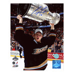 Corey Perry // Anaheim Ducks // Autographed 2007 Stanley Cup Photo