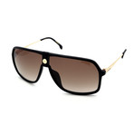 Men's 1019S-807 Sunglasses // Black + Gold + Brown