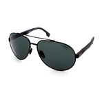 Men's 8025S-006W Aviator Sunglasses // Black + Gray