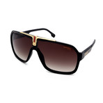 Carrera // Men's 1014S-807 Sunglasses // Black + Gold + Brown