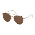 Men's Tomasso Sunglasses // Gold + Brown